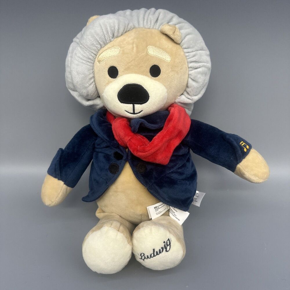 VOSEGO Virtuoso Bear LUDWIG VAN BEETHOVEN Classical Music Plush Teddy Toy WORKS